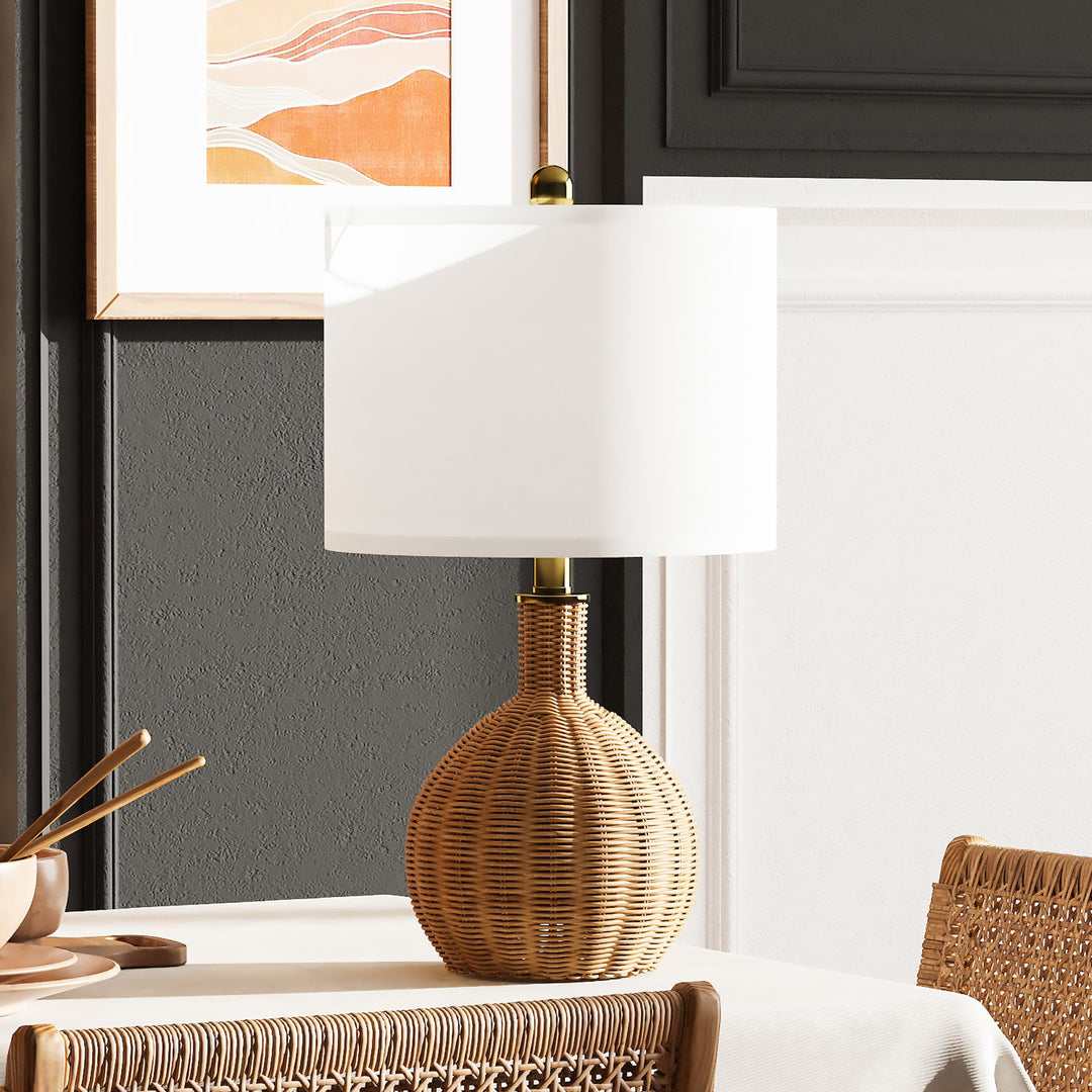 Rattan Table Lamp