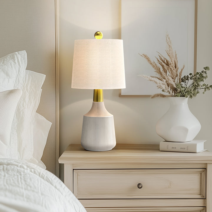 Shimmer 19.75'' Black Ceramic/Metal Table Lamp (Set of 2) #T233
