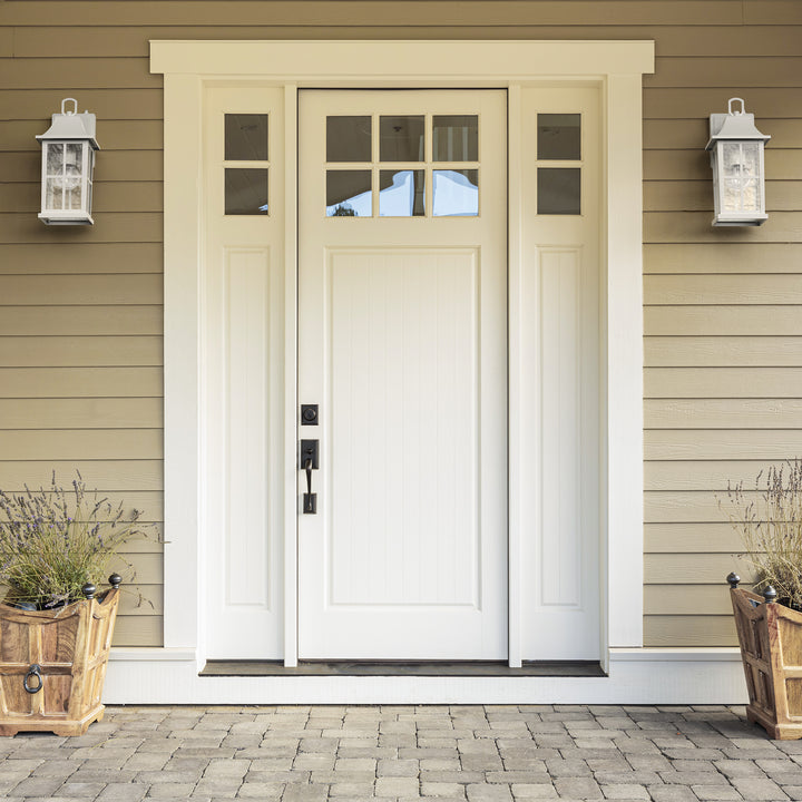 1-Light 12.5'' Lron And Hammered Glass Outdoor Wall Lantern With Dusk To Dawn #7052