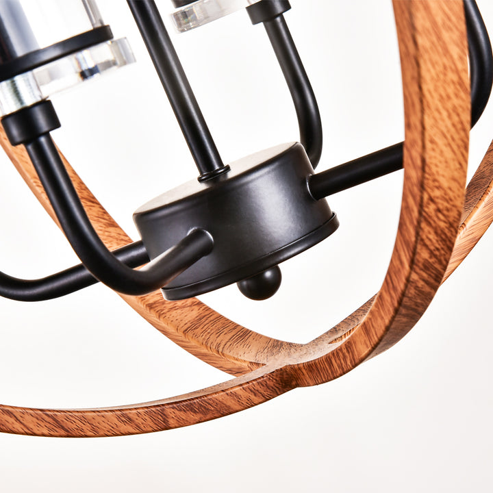 Maxax 4-Light Traditional Globe Candle Chandelier #MX19008