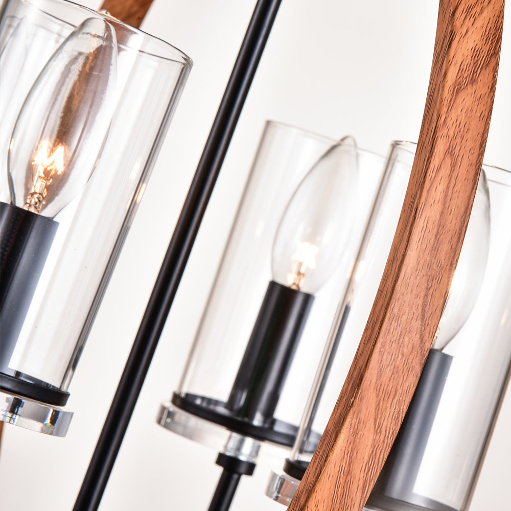 Maxax 4-Light Traditional Globe Candle Chandelier #MX19008