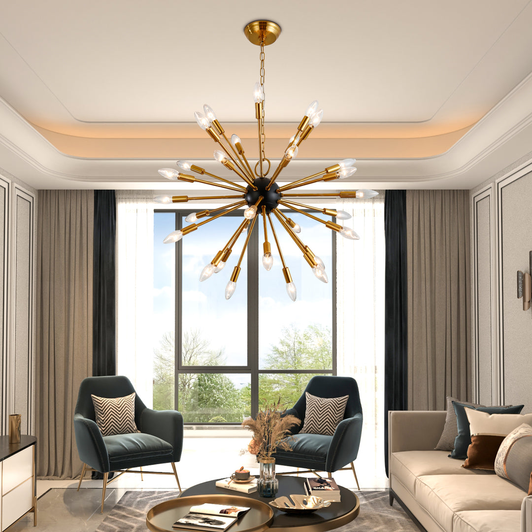Maxax 30 - Light Sputnik Sphere&Modern Linear Chandelier #19145