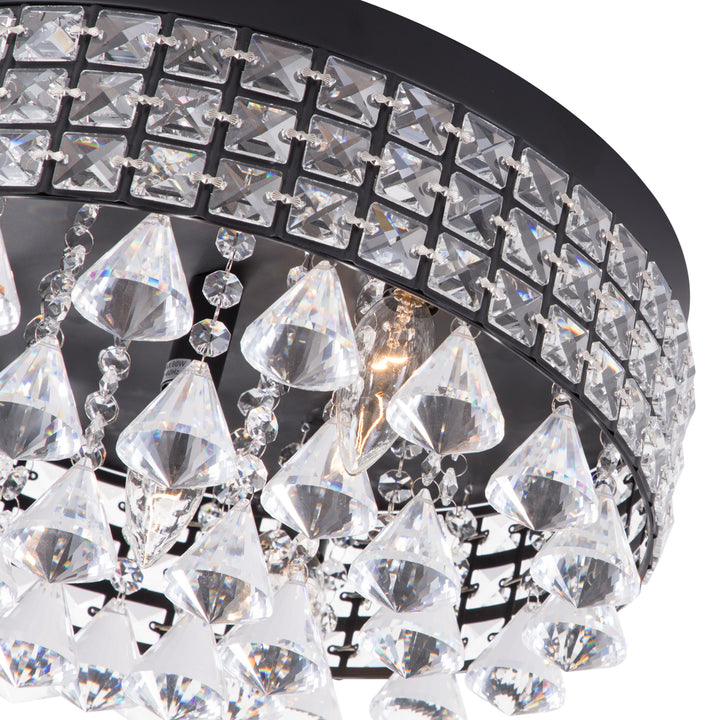Maxax 4-Light Crystal Flush Mount #MX16008