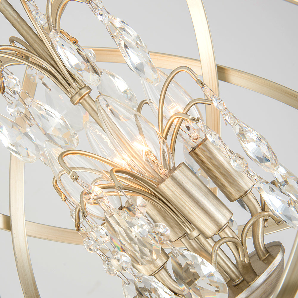 Maxax 4 - Light Dimmable Globe Chandelier #MX19026