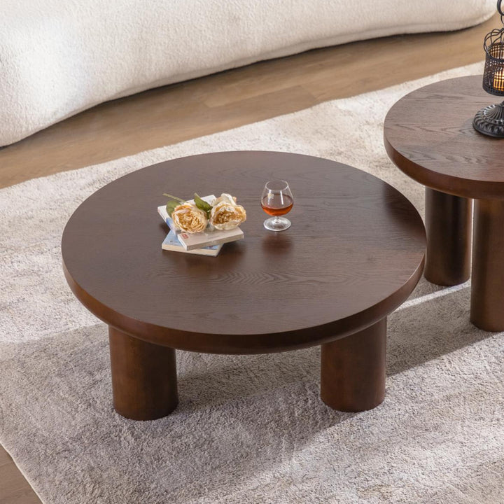 Timeless Nesting Round Coffee Table Set(Flexible sales) #25022