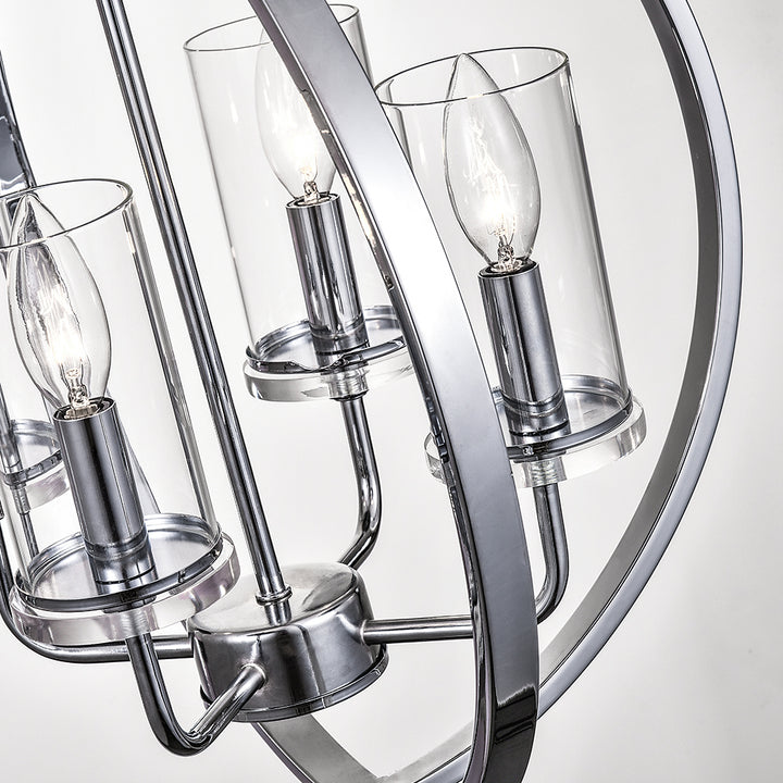 Maxax 4-Light Traditional Globe Candle Chandelier #MX19008
