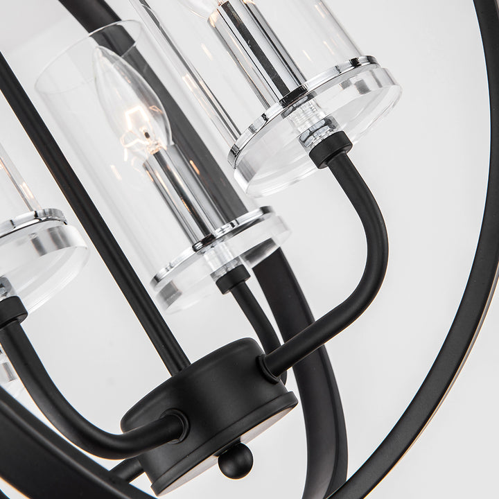 Maxax 4-Light Traditional Globe Candle Chandelier #MX19008