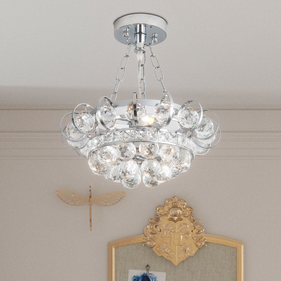 Maxax 3 - Light Unique / Statement Tiered Traditional Crystal Chandelier #19151