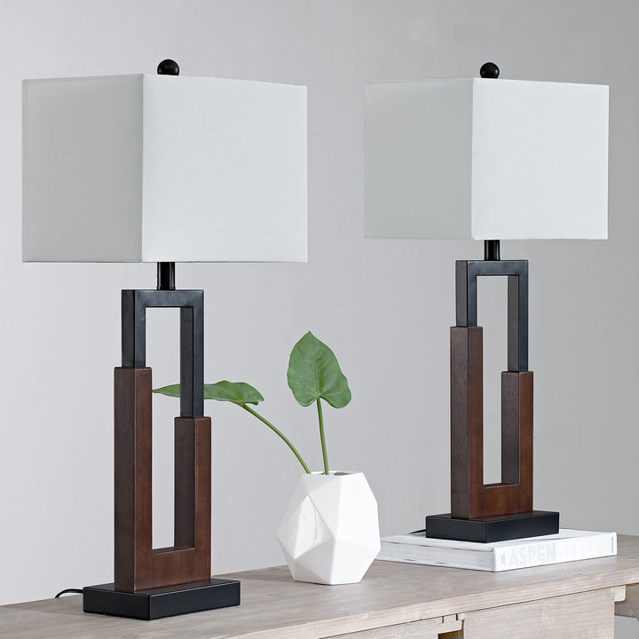 Maxax 30 Inch Table Lamp Set With USB (Set of 2) #T106