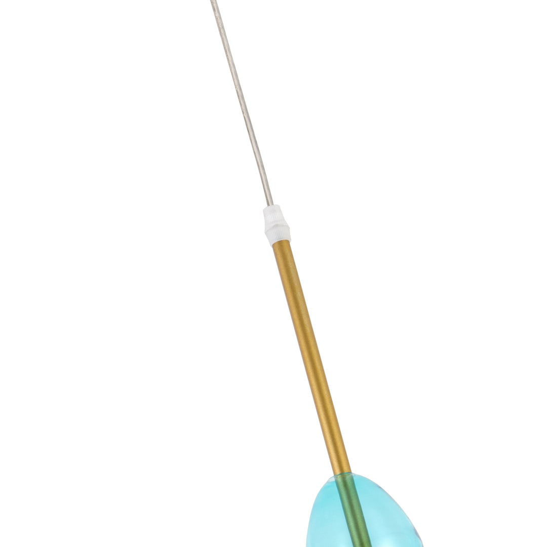 Maxax 1 - Light Single Drum Pendant with Wrought Iron Accents #19194