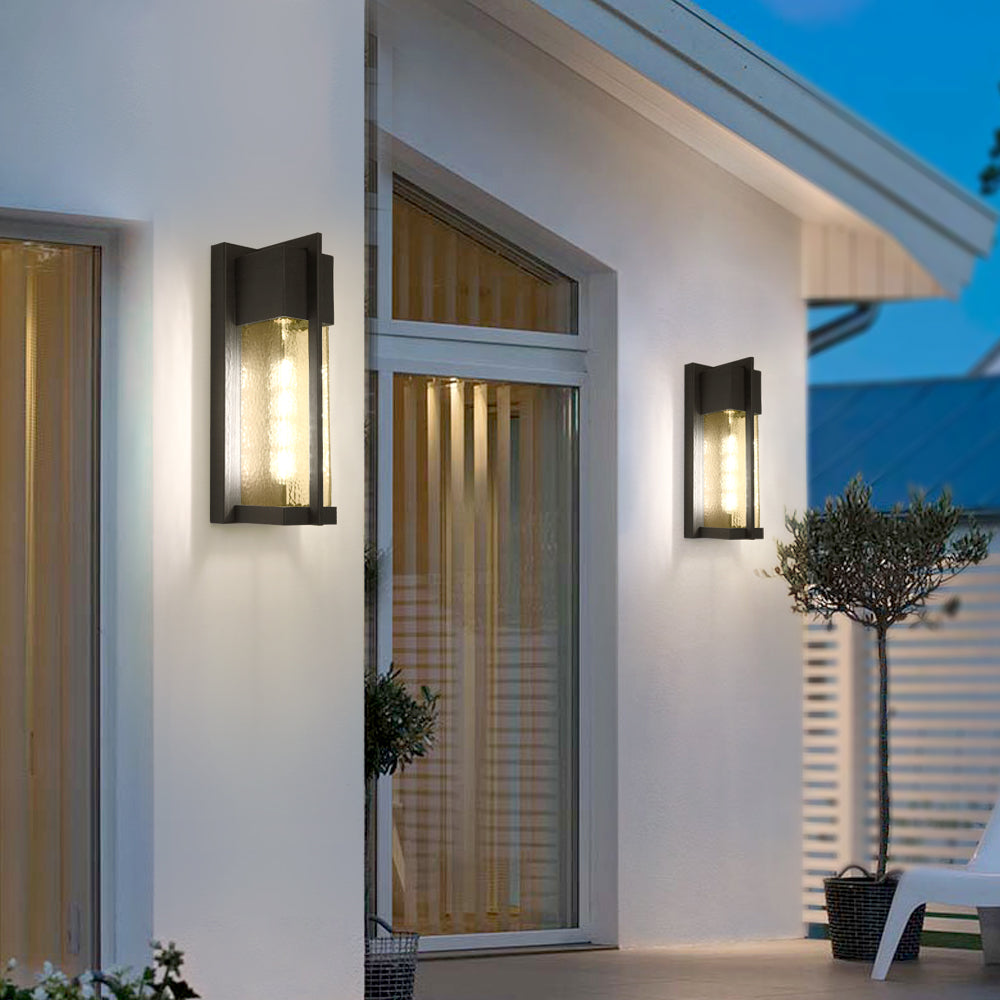 Maxax Outdoor Indoor Wall Sconce 2-Pack Wall Lantern Fixture with E26 Base Socket #2418