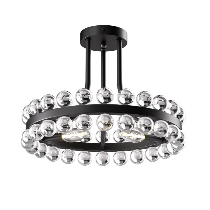 Brilliance 16'' 3 - Light Crystal Ball Flush Mount #29017