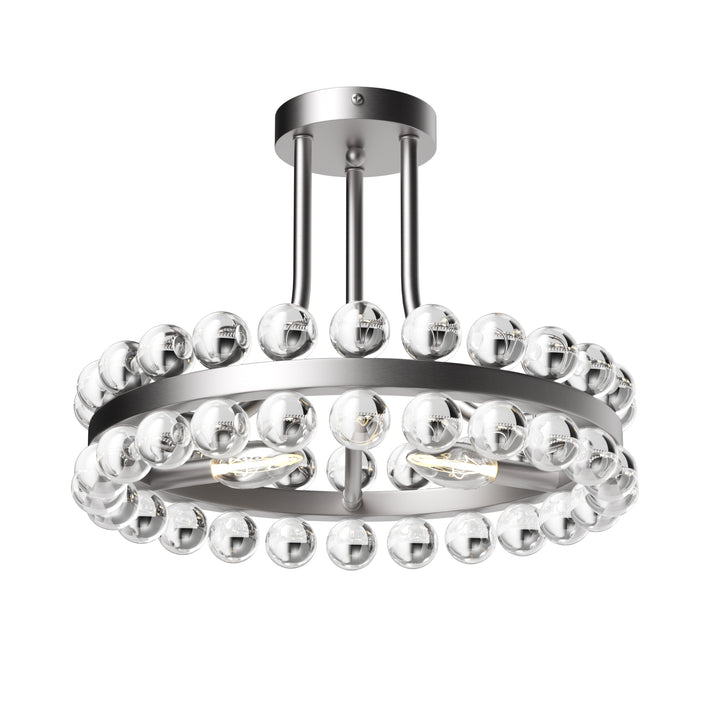 Brilliance 16'' 3 - Light Crystal Ball Flush Mount #29017