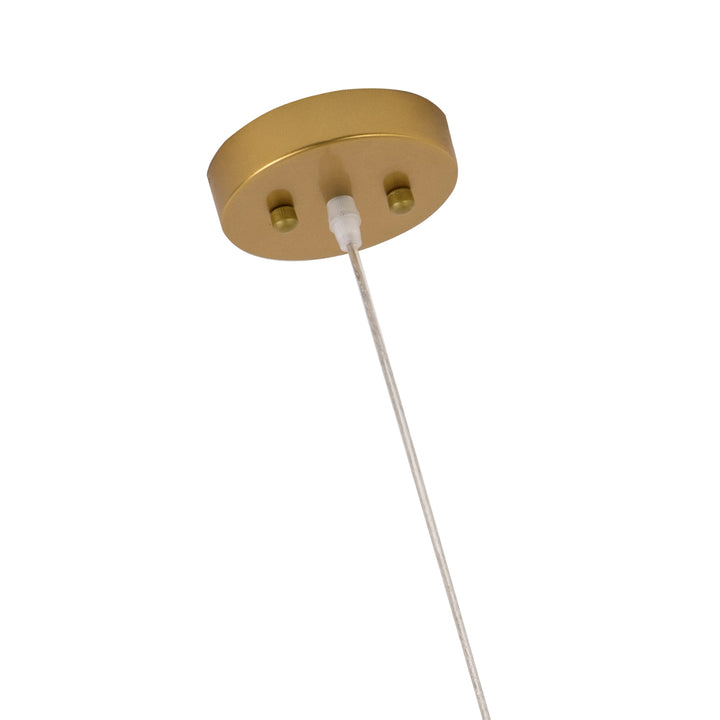Maxax 1 - Light Single Drum Pendant with Wrought Iron Accents #19194