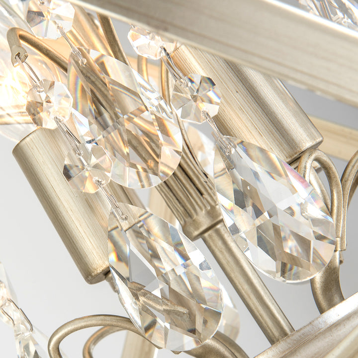 Maxax 4 - Light Dimmable Globe Chandelier #MX19026
