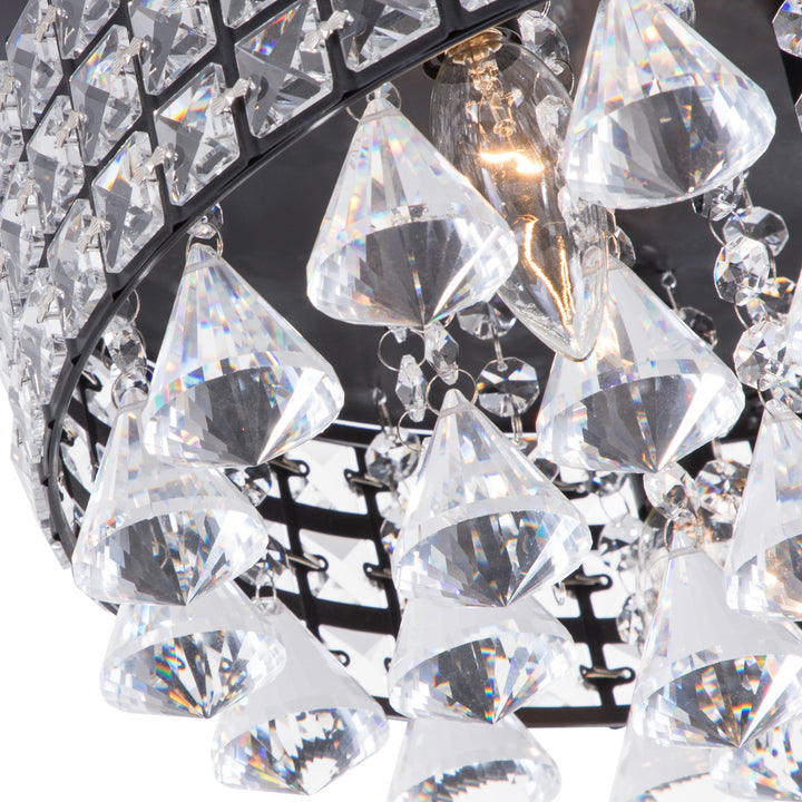 Maxax 4-Light Crystal Flush Mount #MX16008