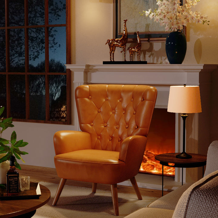 Maxax 30.32 Wide Tufted Polyester Armchair #40001K