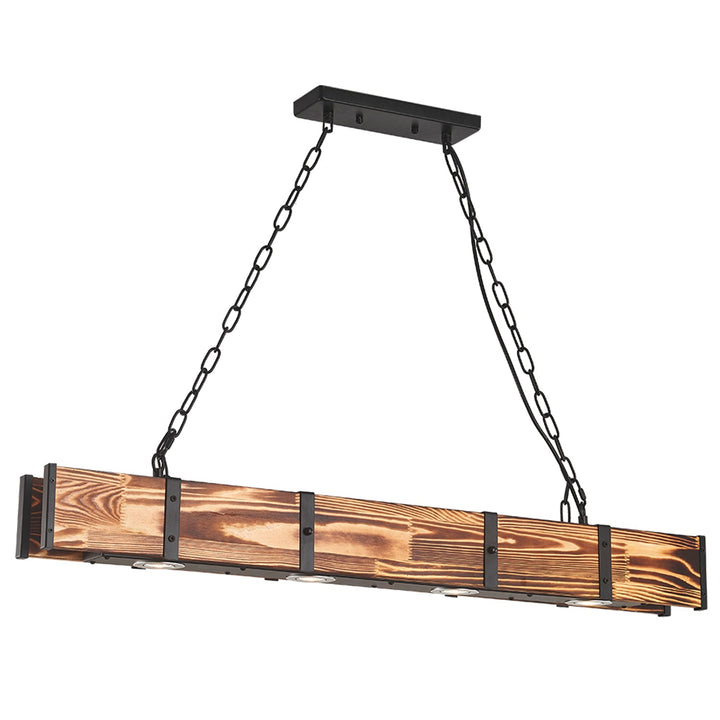 Maxax 4 - Light Wooden LED Kitchen Island Chandelier #L03