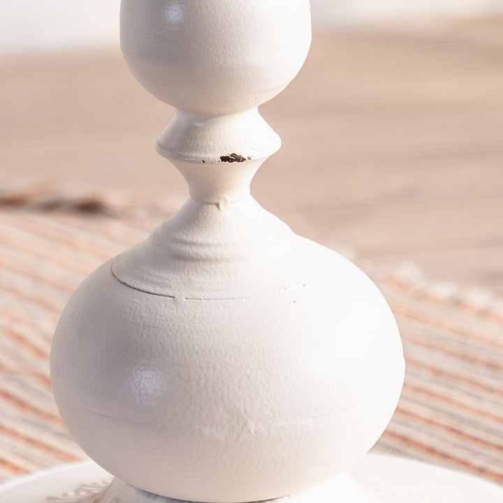 YUIlili Vintage Round End Table Living Room, Rusitc Side Table, Farmhouse Pedestal Table for Bedroom, Retro Wood Accent Tables for Home Decor, Patio Black #25002