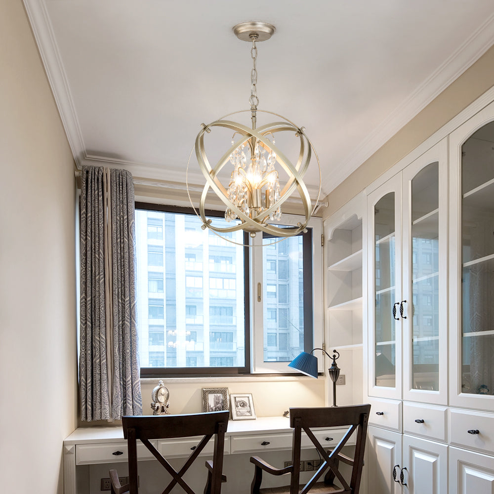 Maxax 4 - Light Dimmable Globe Chandelier #MX19026