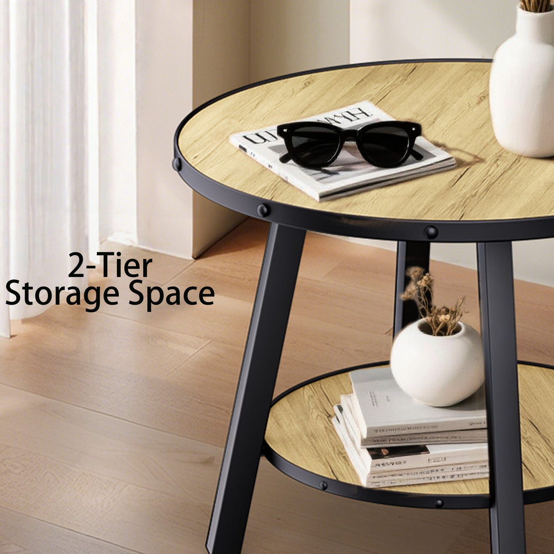 Timeless 23.62'' Vintage Round End Table #30004