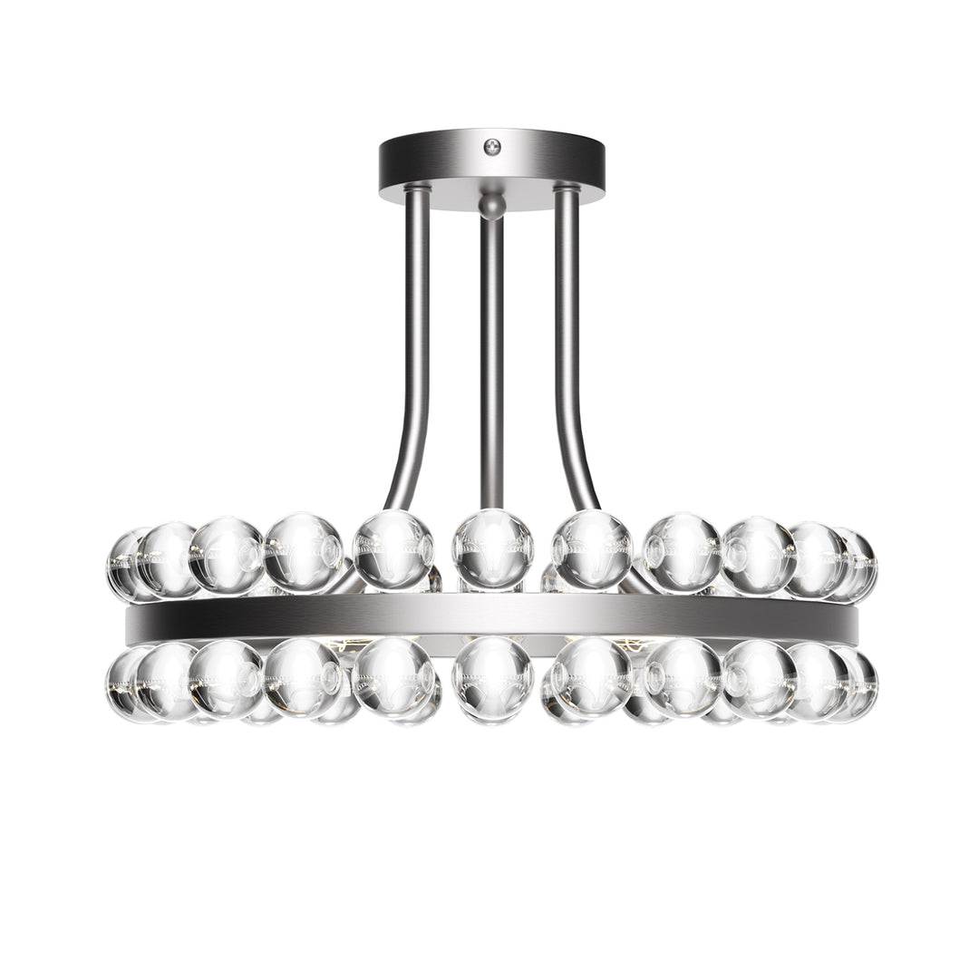 Brilliance 16'' 3 - Light Crystal Ball Flush Mount #29017
