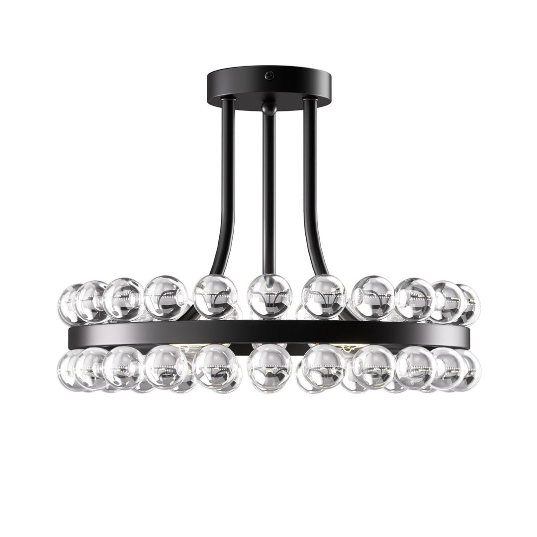 Brilliance 16'' 3 - Light Crystal Ball Flush Mount #29017