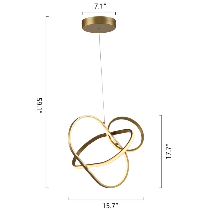 Maxax 3 - Light Lantern Geometric Modern Led Chandelier With Wrought Iron Accents #6501