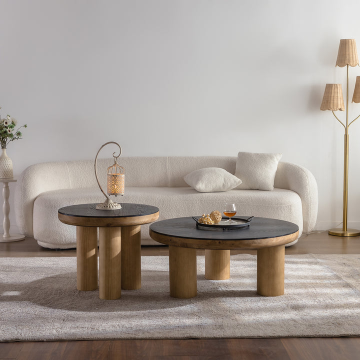 Timeless Nesting Round Coffee Table Set(Flexible sales) #25022