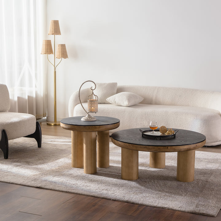 Timeless Nesting Round Coffee Table Set(Flexible sales) #25022