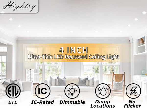 4 in. Canless Ultra-Thin 9-Watt Adjustable 5 CCT Remodel Integrated LED Recessed Light Kit (6-Pack) #MX4-9RD5CCT-6PK
