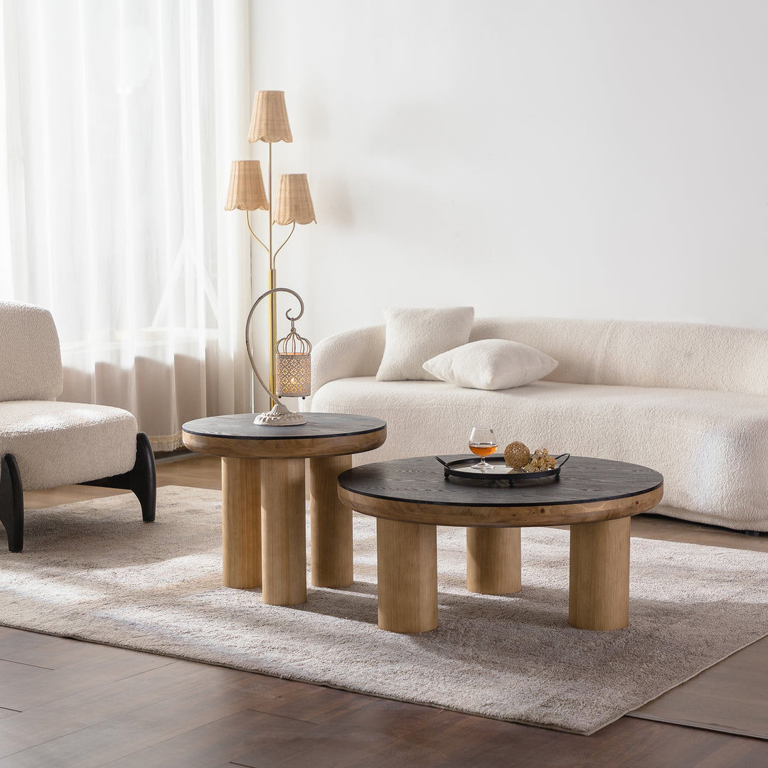 Timeless Nesting Round Coffee Table Set(Flexible sales) #25022