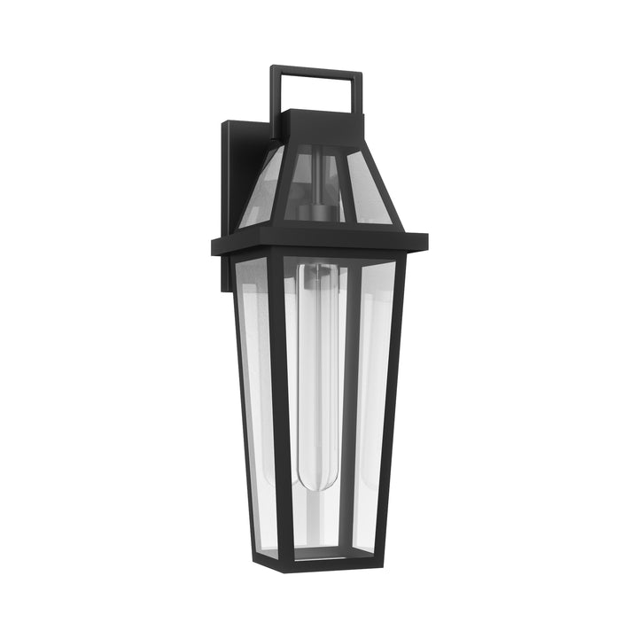 Solstice 1 - Light 18.4"H Tempered Glass Outdoor Wall Light With Dusk To Dawn #7075