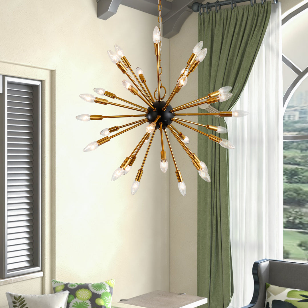 Maxax 30 - Light Sputnik Sphere&Modern Linear Chandelier #19145
