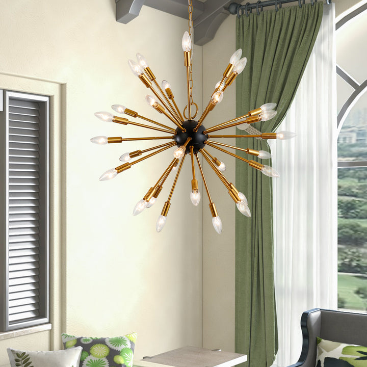 Maxax 30 - Light Sputnik Sphere&Modern Linear Chandelier #19145