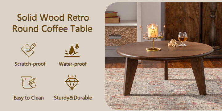 Timeless Solid Wood Coffee Table #25030