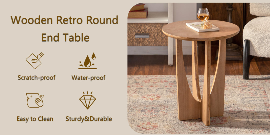 Timeless Solid Wood End Table #25027