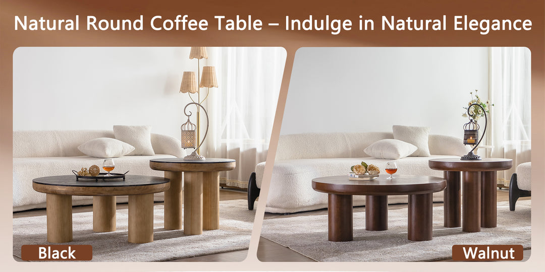 Timeless Nesting Round Coffee Table Set(Flexible sales) #25022