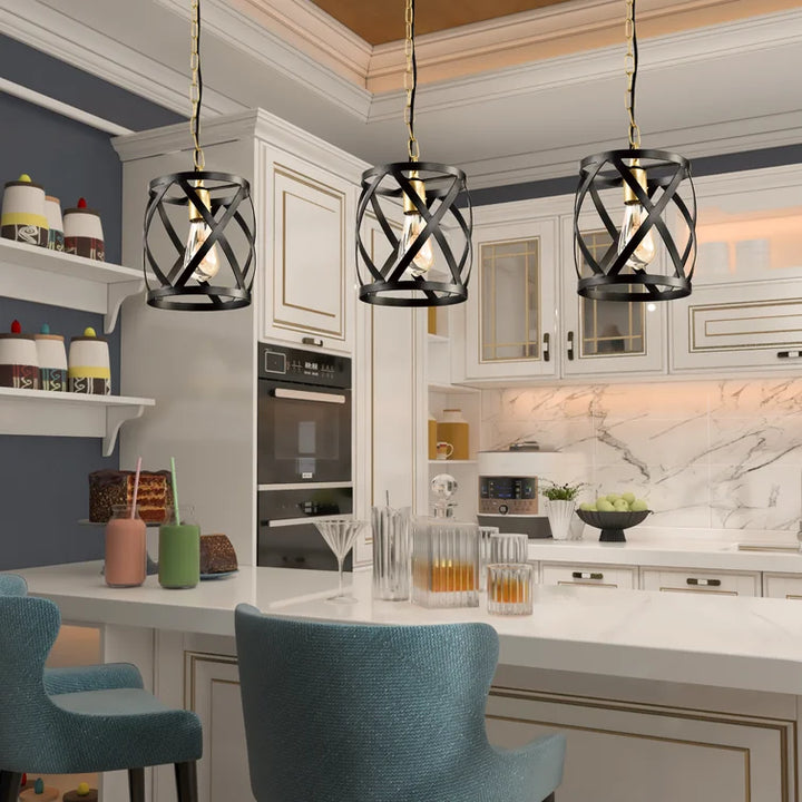 Maxax 1 - Light Shaded Drum Pendant Lighting #MX21021
