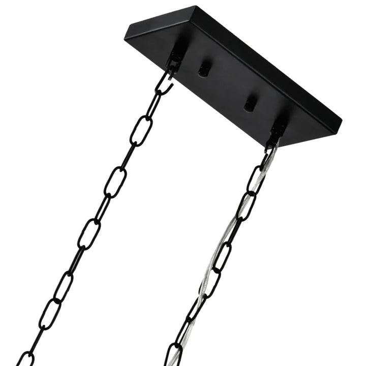 MAXAX 5 - Light Kitchen Island&Candle Style Square / Rectangle&Linear&Modern Linear With Wrought Iron#MX21002