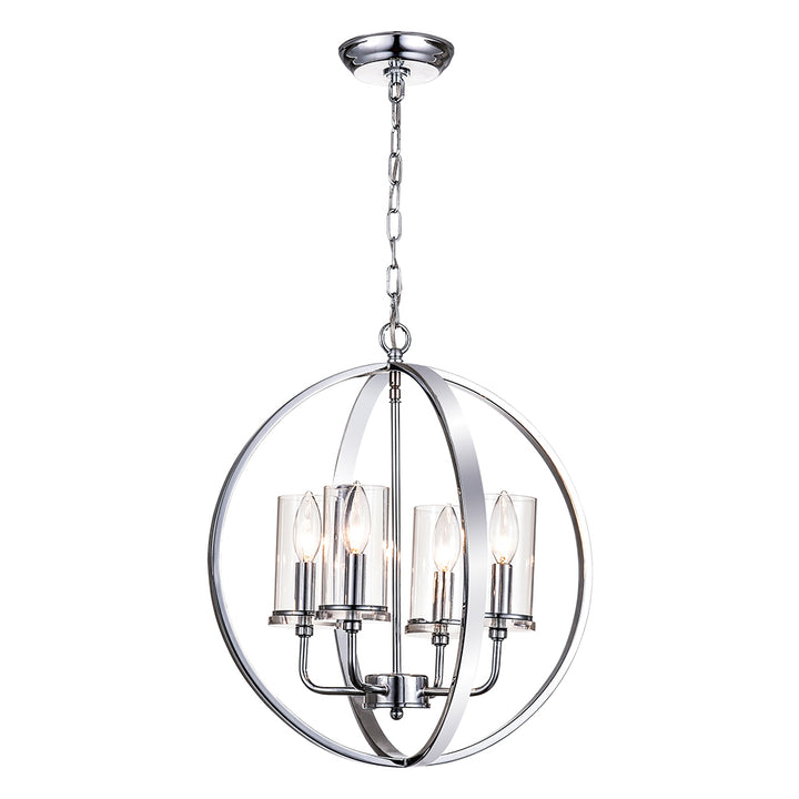 Maxax 4-Light Traditional Globe Candle Chandelier #MX19008
