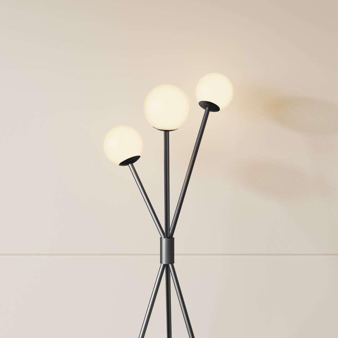 65'' Bronze White Glass Tree Floor Lamp For Living Room/Bedroom #F222