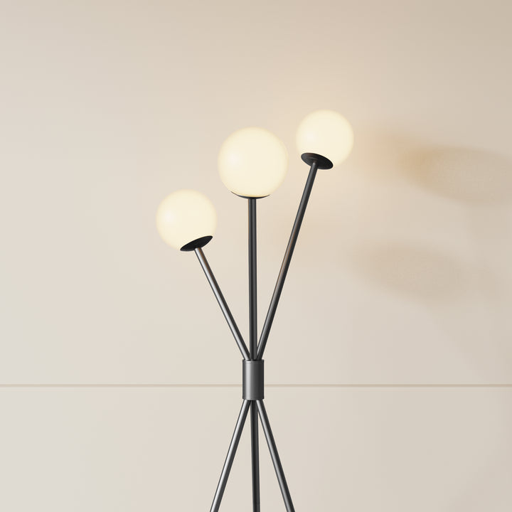65'' Bronze White Glass Tree Floor Lamp For Living Room/Bedroom #F222