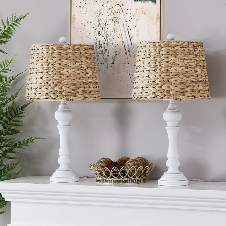 White Table Lamp set