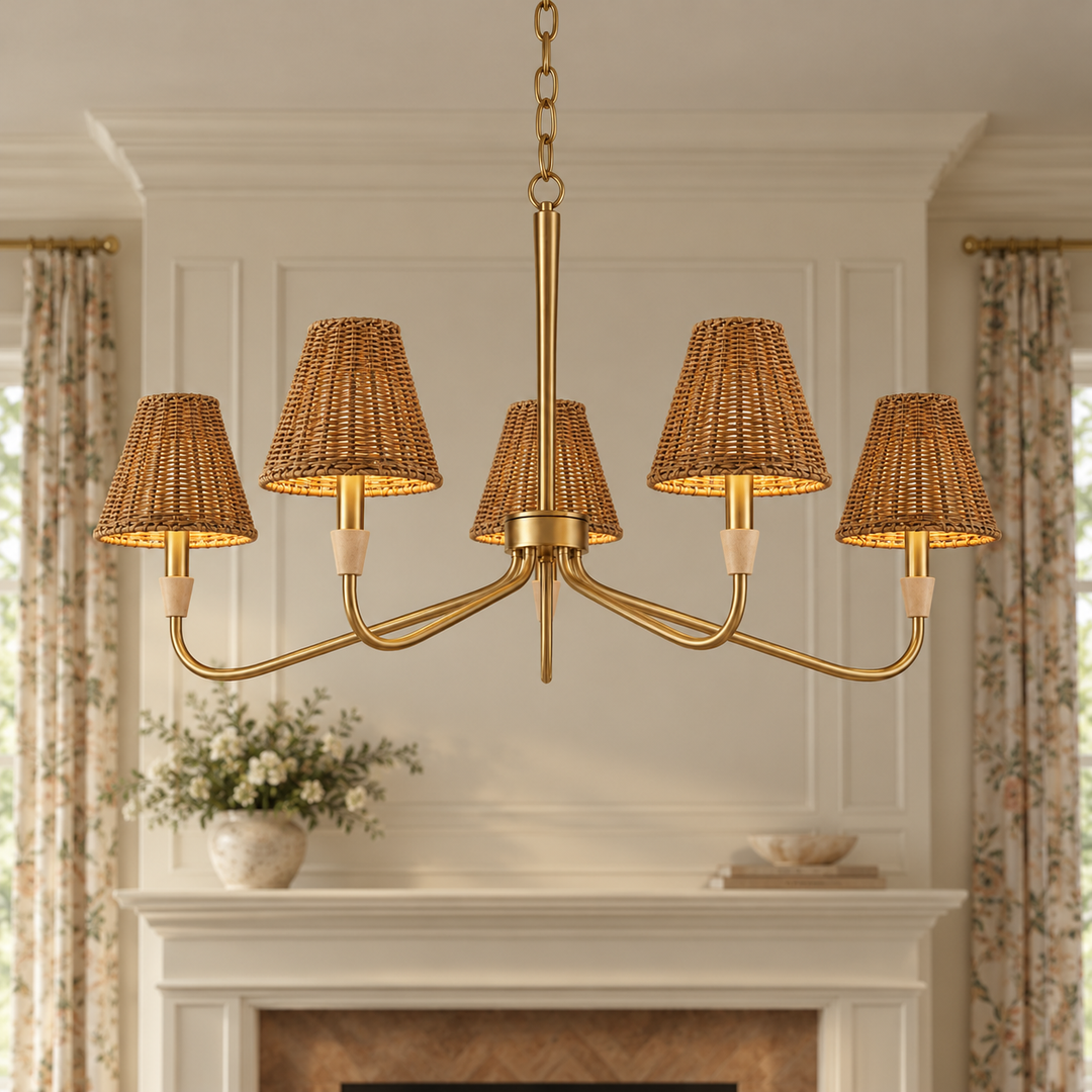 The New Natural Luxury: Copper, Rattan & Travertine Lighting for Modern Interiors