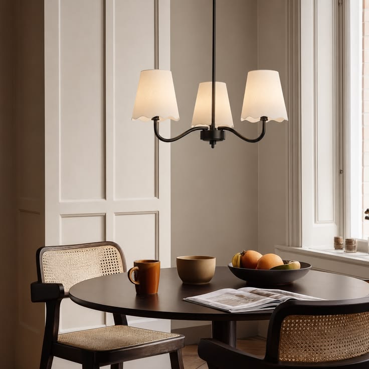 How to Style a 5-Light Farmhouse Chandelier in Your Dining Room