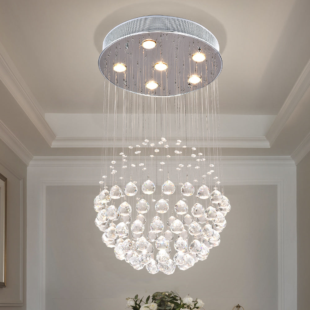 Maxax 6-Light Unique / Statement Empire Crystal Chandelier #MX16003-C-HIR