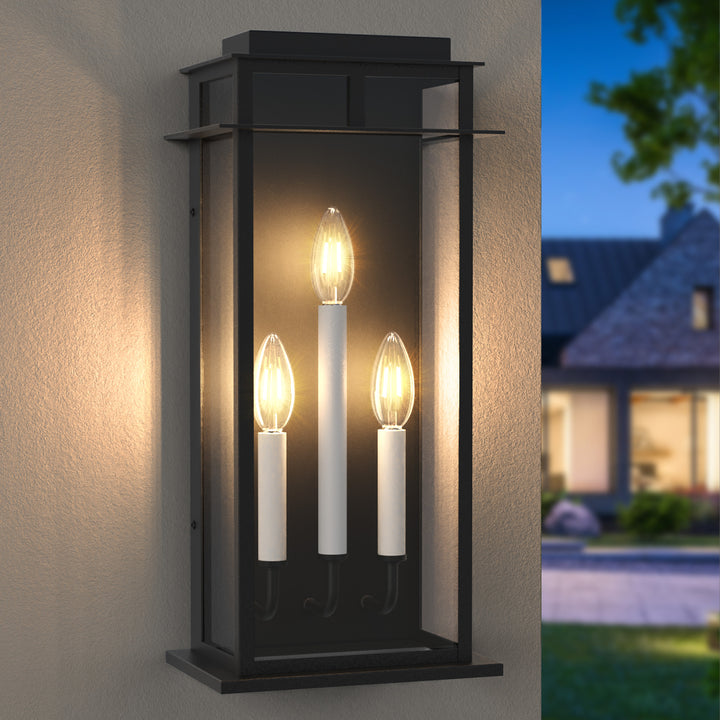 Solstice Outdoor Wall Lantern With Dusk To Dawn #7072