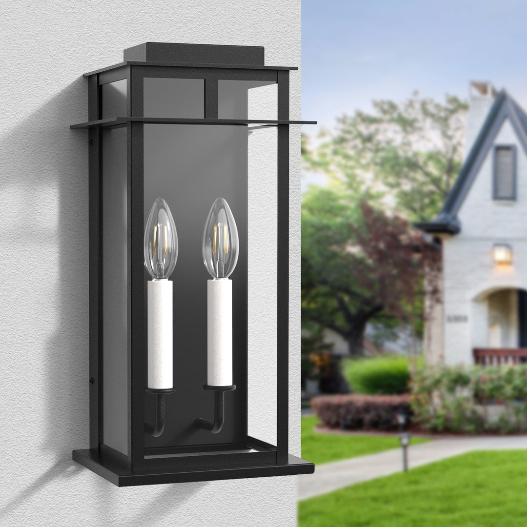 Solstice Outdoor Wall Lantern With Dusk To Dawn #7072