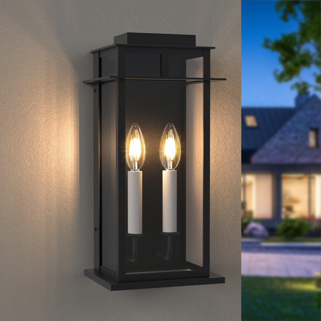 Solstice Outdoor Wall Lantern With Dusk To Dawn #7072